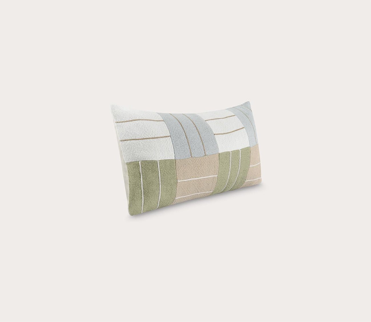 Villa by Classic Home Niya Wheat Green Multi Throw Pillow by Villa by Classic Home