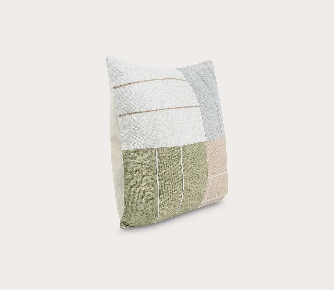 Villa by Classic Home Niya Wheat Green Multi Throw Pillow by Villa by Classic Home