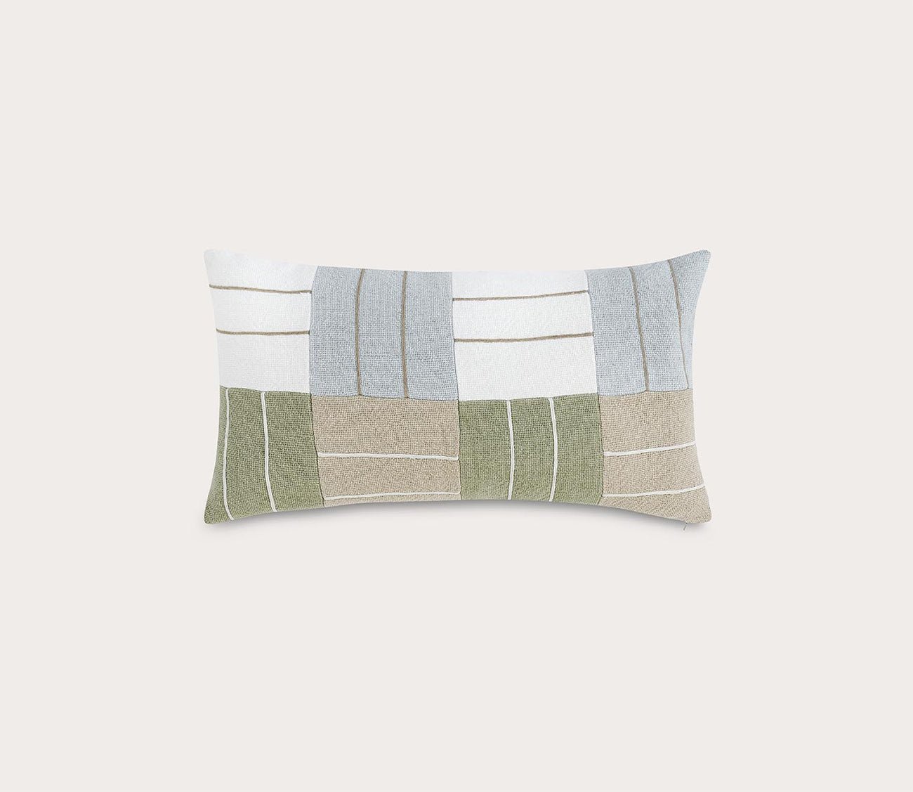 Villa by Classic Home Niya Wheat Green Multi Throw Pillow by Villa by Classic Home