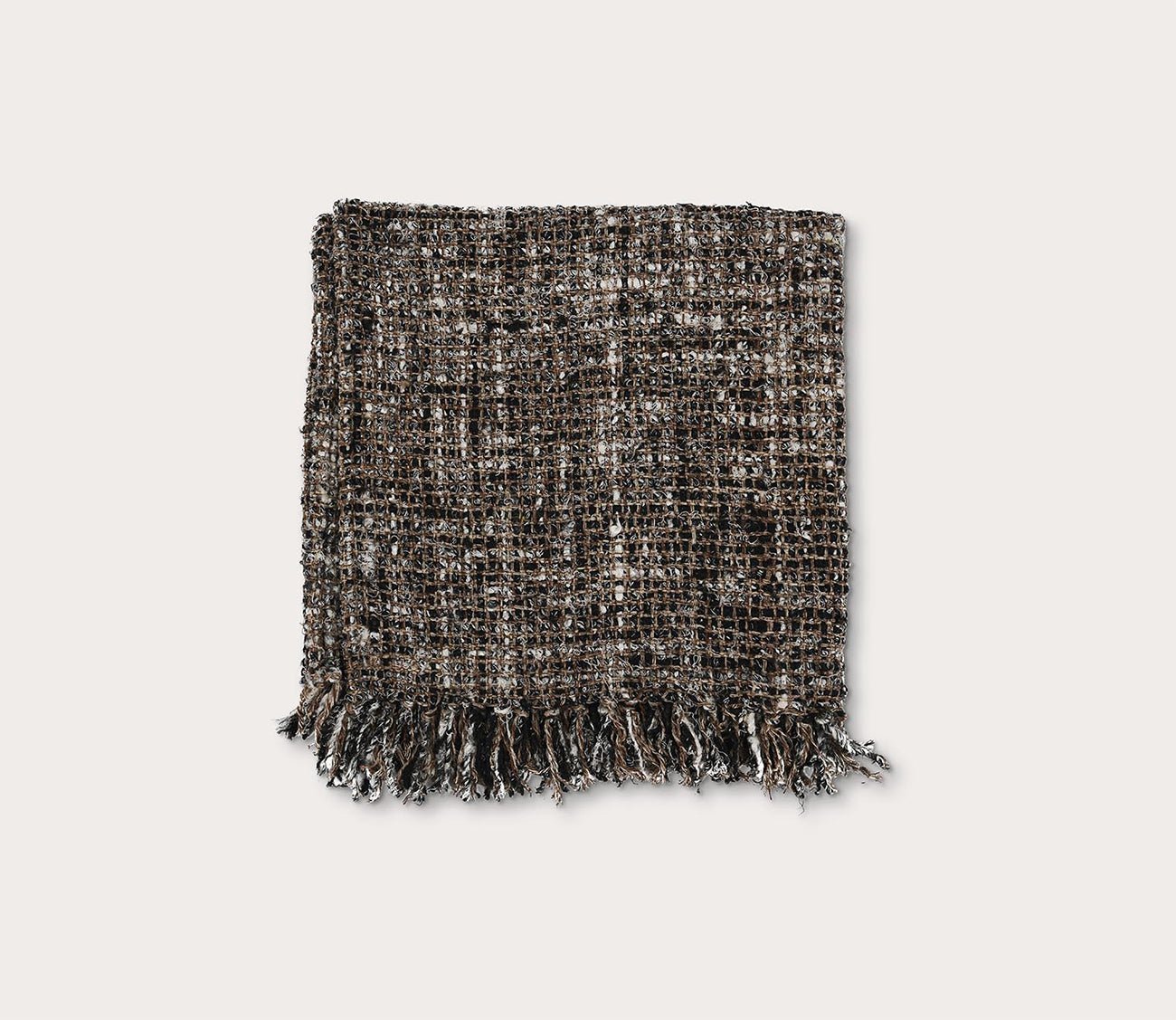 Villa by Classic Home Porter Black Ivory Throw Blanket by Villa by Classic Home