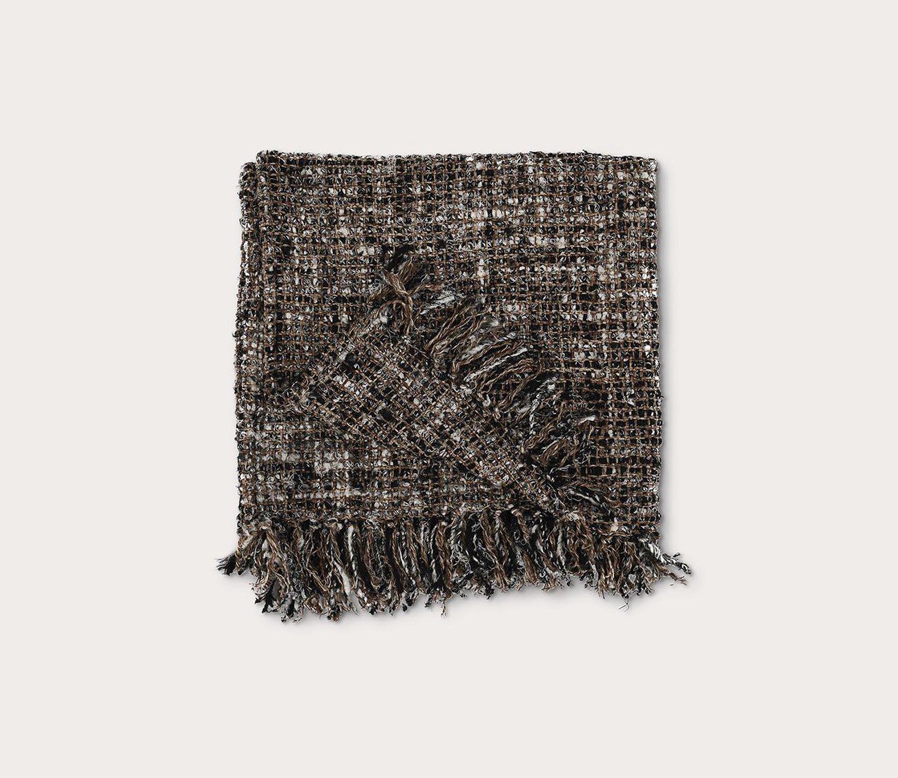 Villa by Classic Home Porter Black Ivory Throw Blanket by Villa by Classic Home