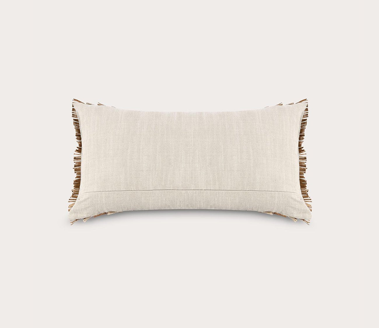 Villa by Classic Home Pottery Leather Chestnut Natural Throw Pillow by Villa by Classic Home