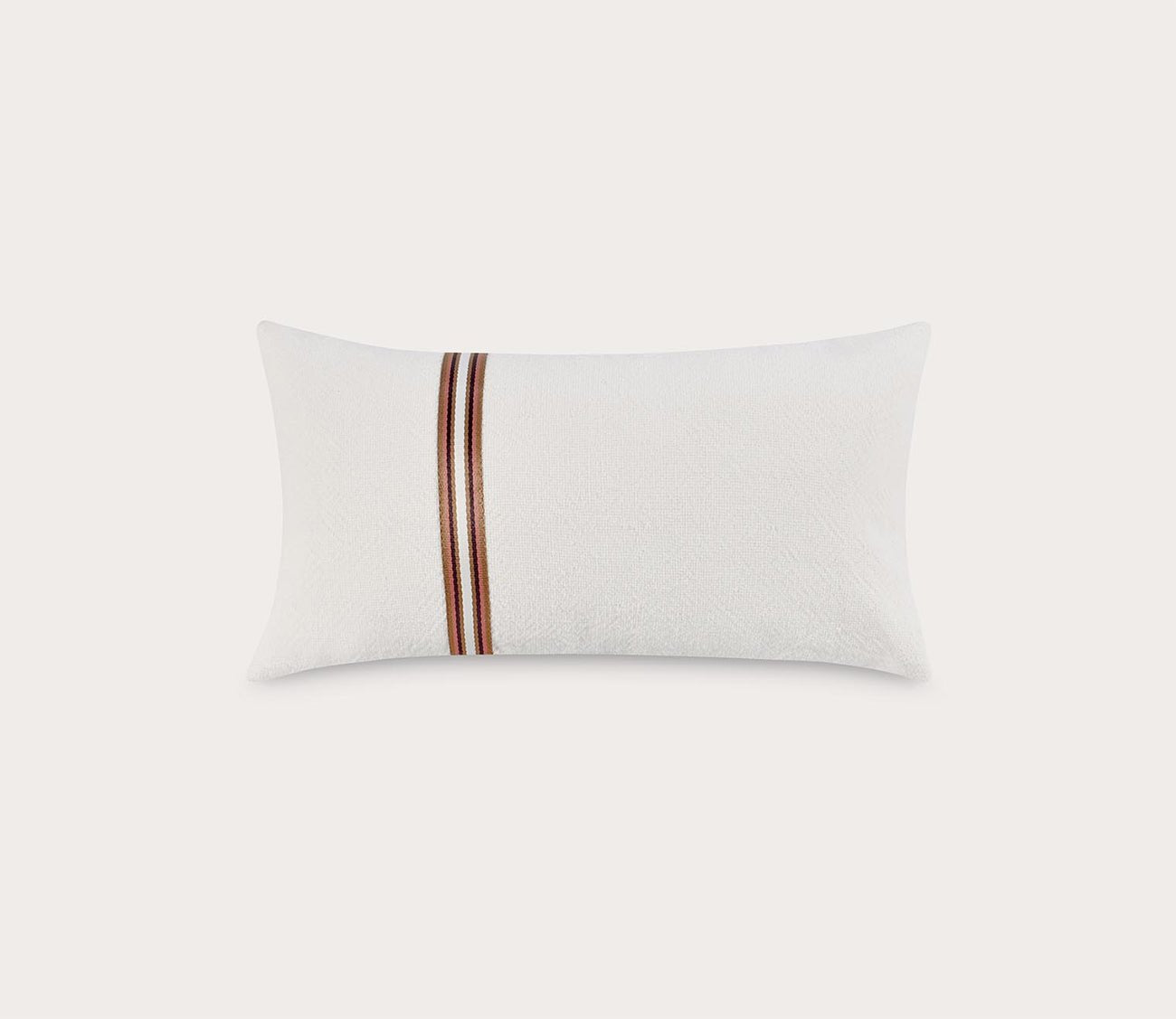 Villa by Classic Home Ralph Ivory Sangria Red Throw Pillow by Villa by Classic Home