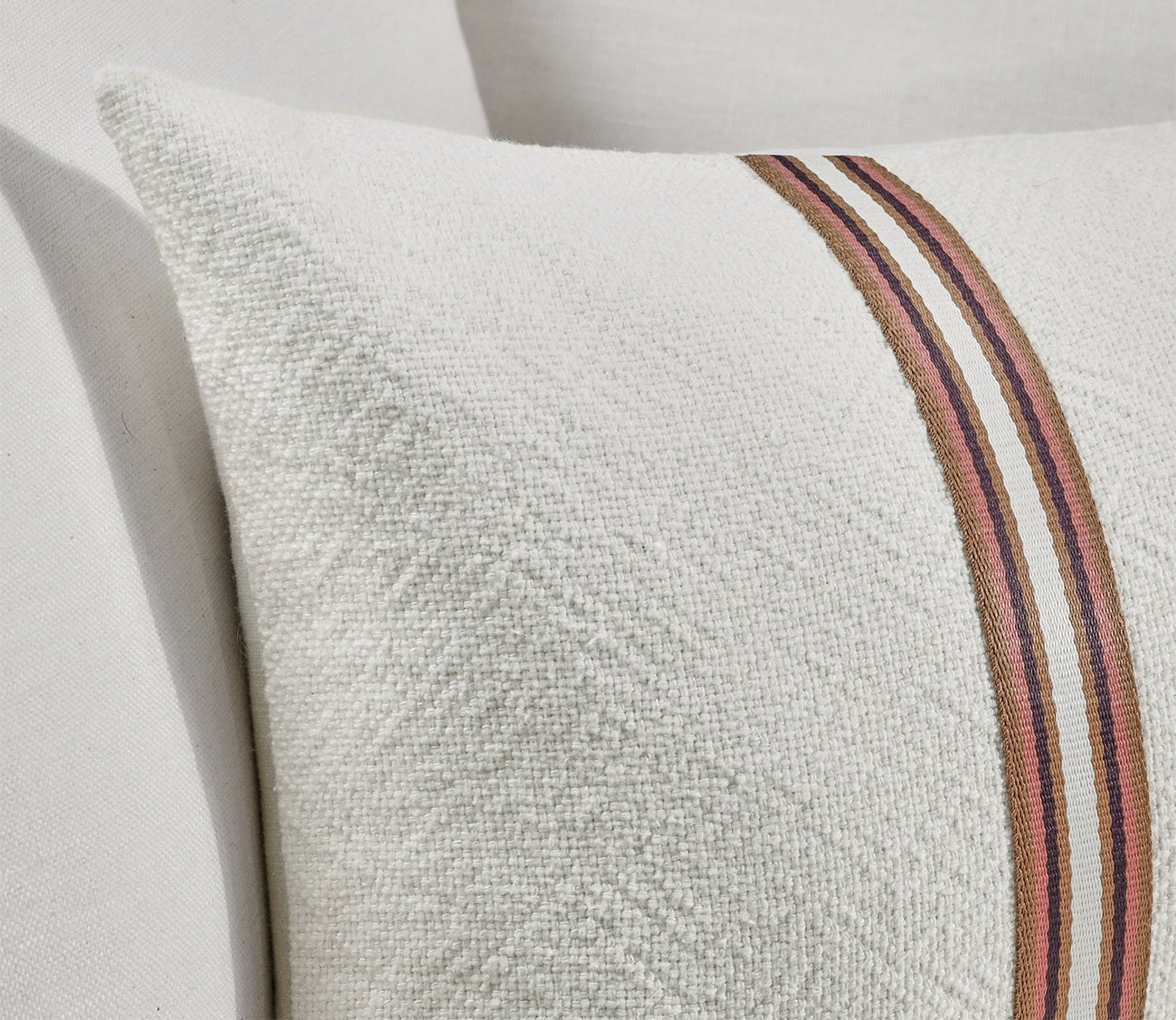 Villa by Classic Home Ralph Ivory Sangria Red Throw Pillow by Villa by Classic Home