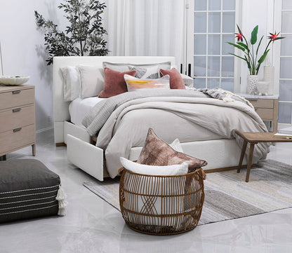 Villa by Classic Home Rattan Iron Basket by Villa by Classic Home