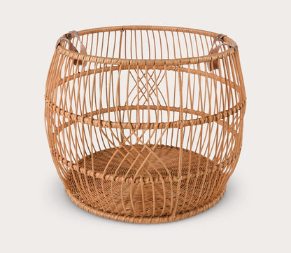 Villa by Classic Home Rattan Iron Basket by Villa by Classic Home