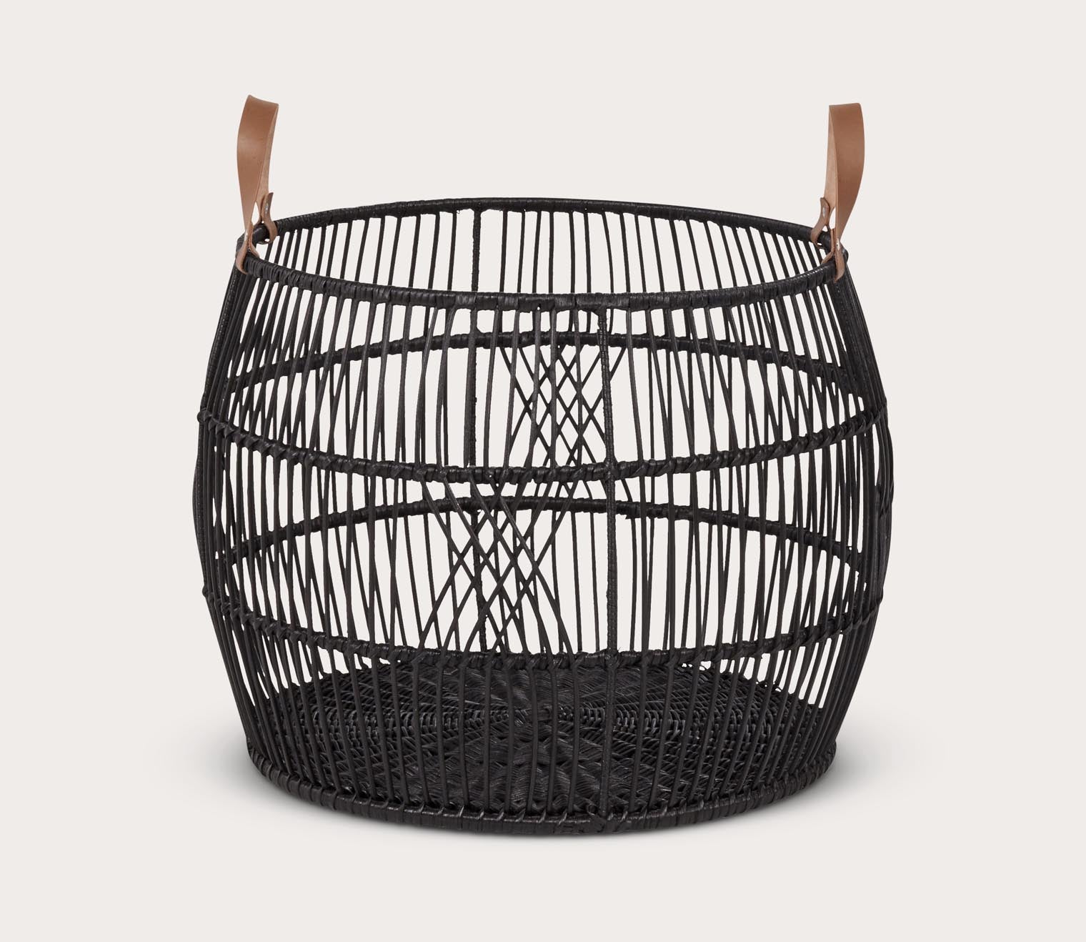 Villa by Classic Home Rattan Iron Basket by Villa by Classic Home
