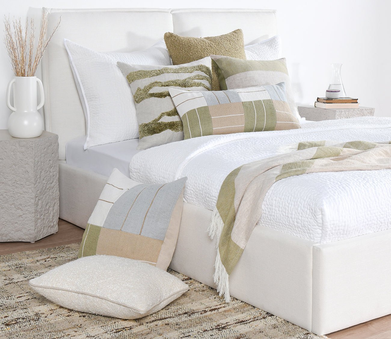 Villa by Classic Home Sava Ivory Throw Pillow by Villa by Classic Home