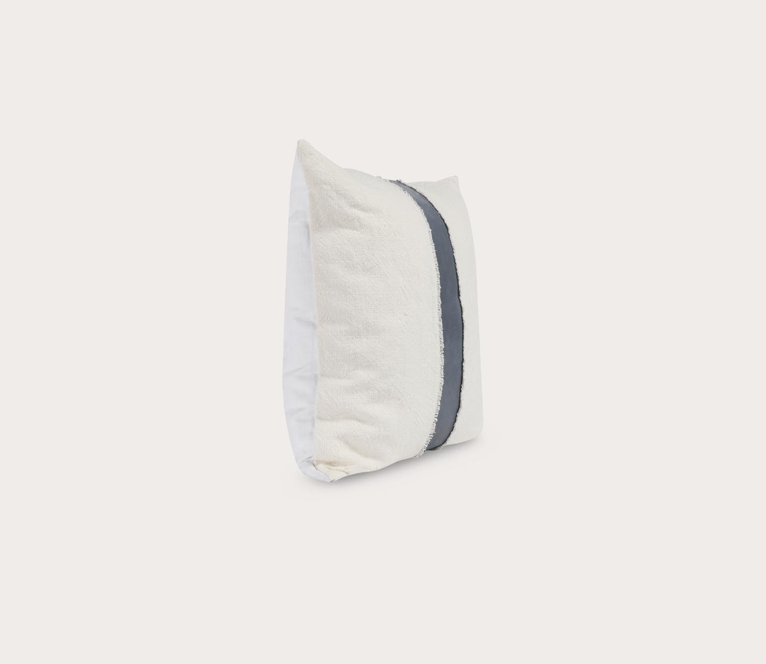 Villa by Classic Home Steam Sea Fog Blue Ivory Throw Pillow by Villa by Classic Home