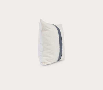 Villa by Classic Home Steam Sea Fog Blue Ivory Throw Pillow by Villa by Classic Home