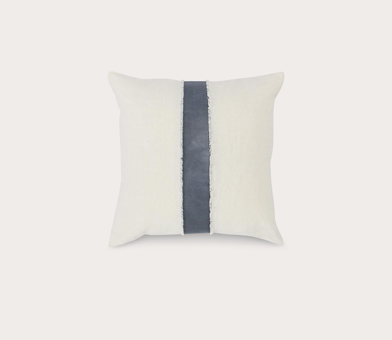 Steam Sea Fog Blue Ivory Throw Pillow