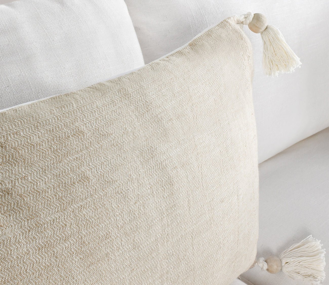 Villa by Classic Home Talara Wheat Green Natural Throw Pillow by Villa by Classic Home