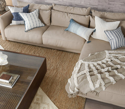 Villa by Classic Home Tide Blue Throw Pillow by Villa by Classic Home