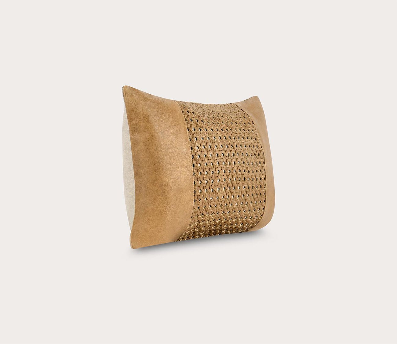 Villa by Classic Home Toscano Leather Chestnut Brown Throw Pillow by Villa by Classic Home