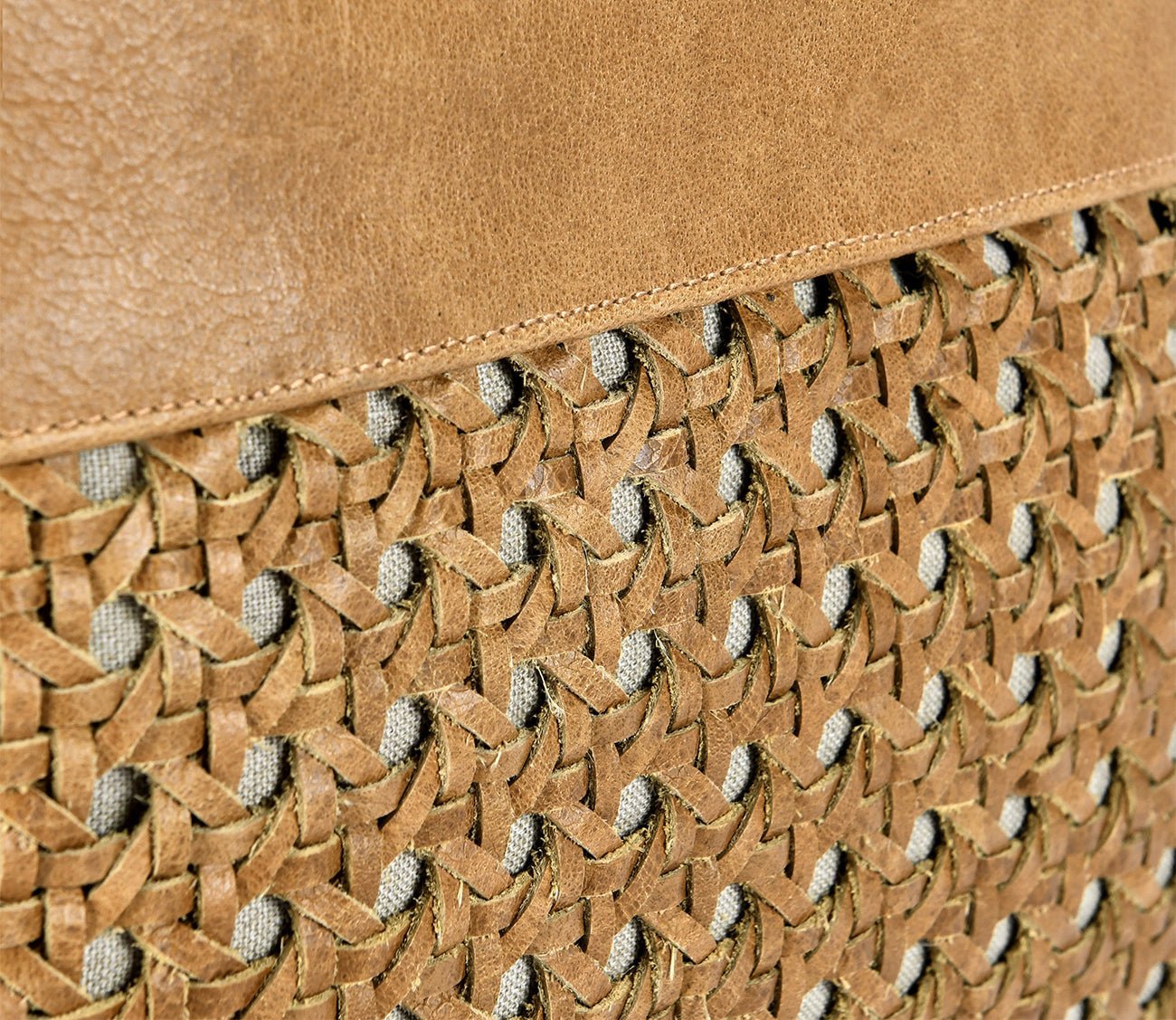 Villa by Classic Home Toscano Leather Chestnut Brown Throw Pillow by Villa by Classic Home