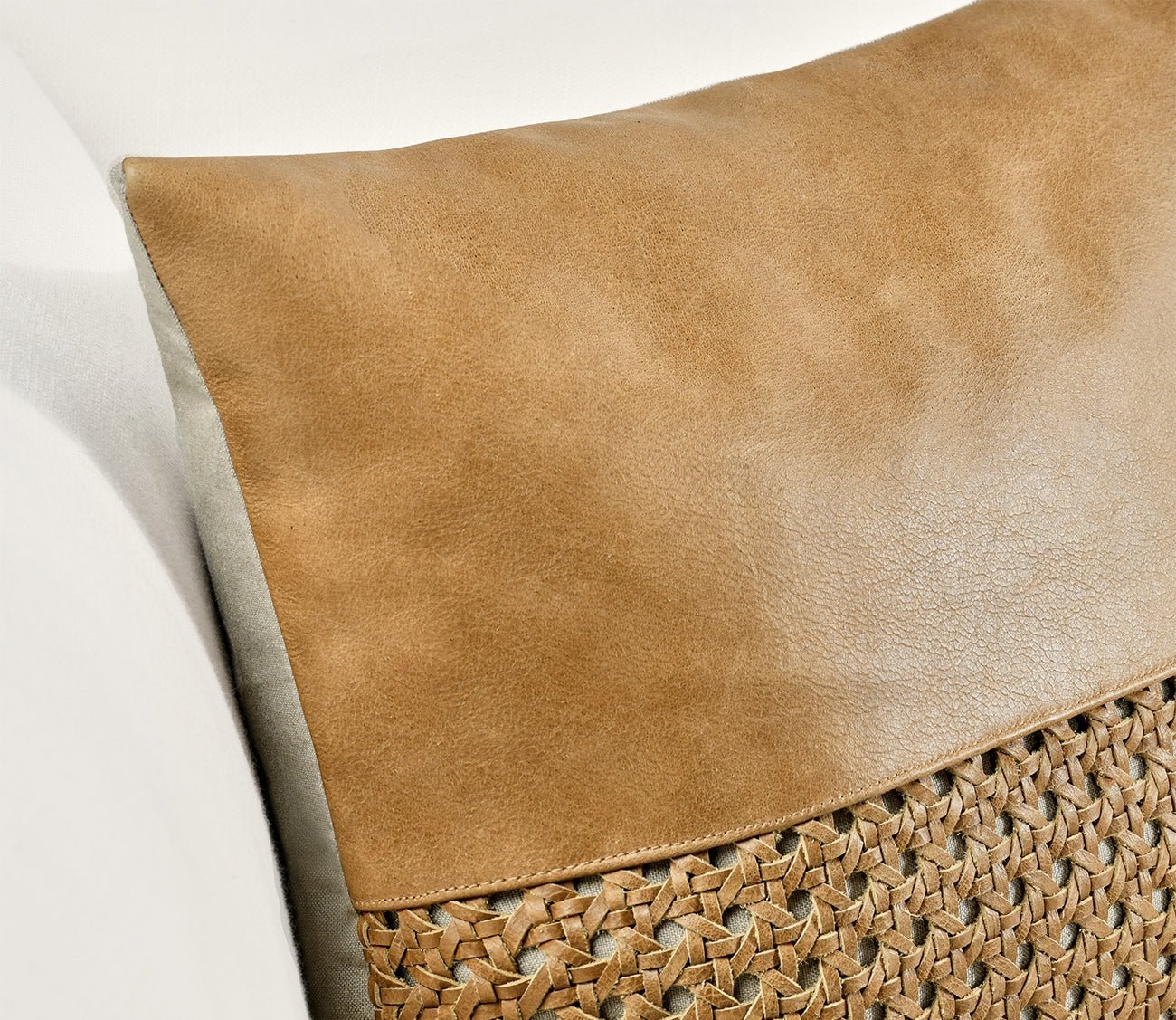 Villa by Classic Home Toscano Leather Chestnut Brown Throw Pillow by Villa by Classic Home