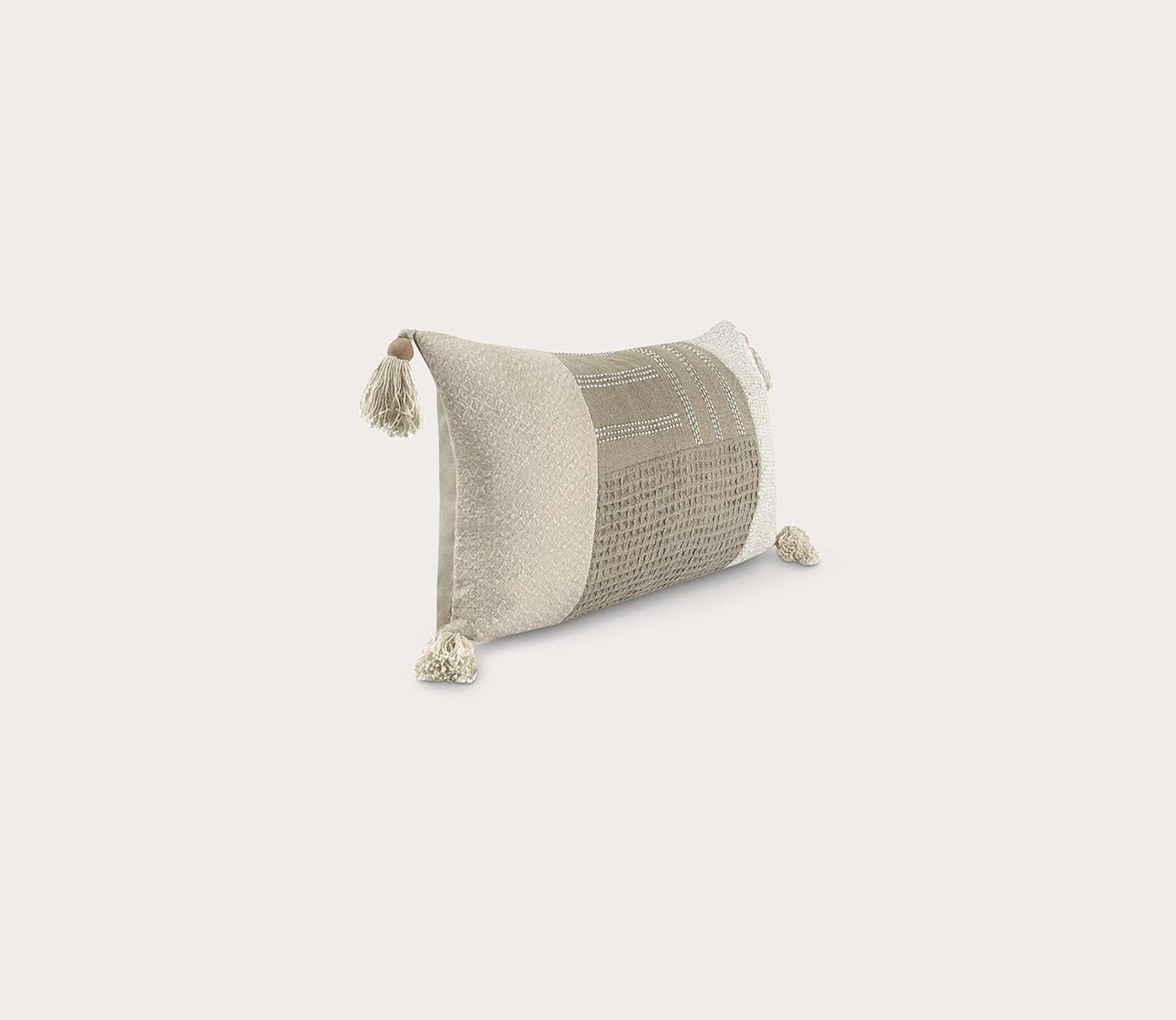 Villa by Classic Home Yasa Natural Ivory Throw Pillow by Villa by Classic Home