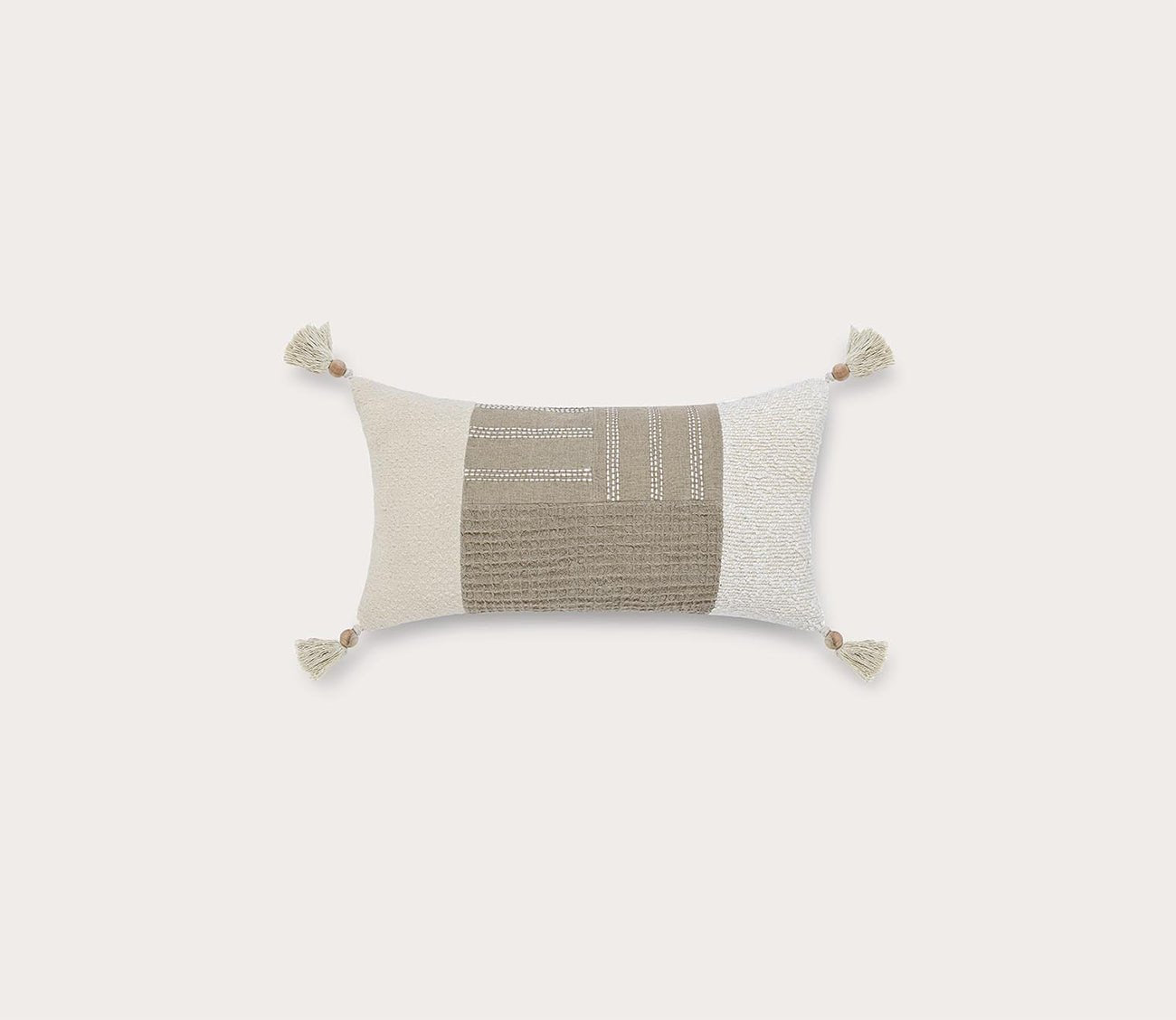 Villa by Classic Home Yasa Natural Ivory Throw Pillow by Villa by Classic Home