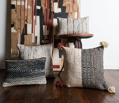 Woven Wool Throw Pillow by Loloi