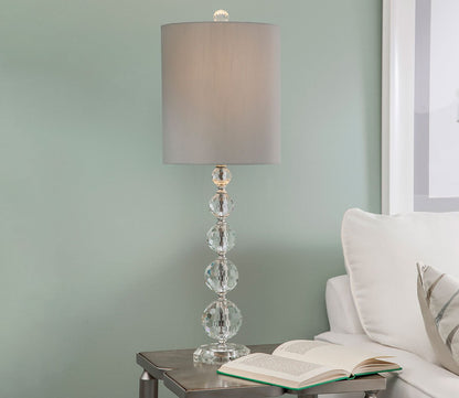 Zenia Glass Table Lamp by Bassett Mirror