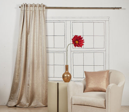 Aura Metallic Jacquard Room Darkening Curtain Panel by Ann Gish
