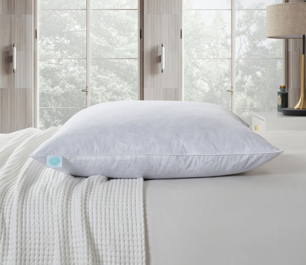 233TC Cotton Firm Feather Euro Pillow 2-Pack by Martha Stewart