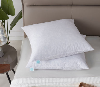 233TC Cotton Medium Firm Decorative Square Feather Pillow 2-Pack by Martha Stewart