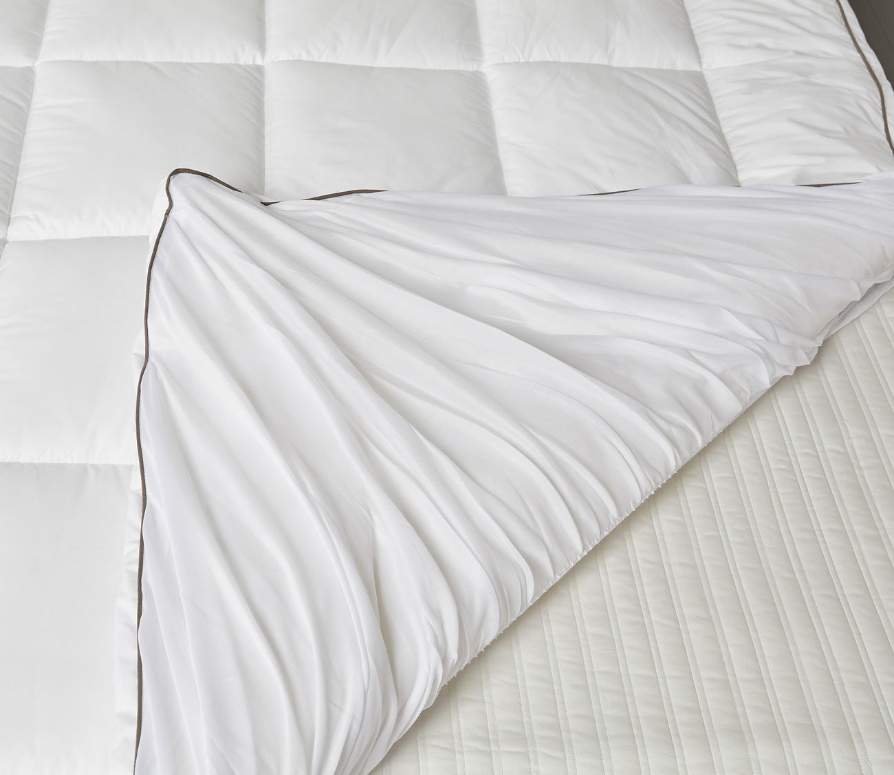 3-Inch White Down Fiber Top Featherbed Topper by Scott Living