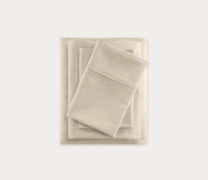 400TC Wrinkle Resistant Cotton Sateen Sheet Set by Beautyrest