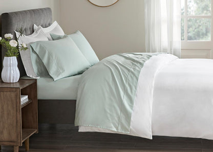 400TC Wrinkle Resistant Cotton Sateen Sheet Set by Beautyrest