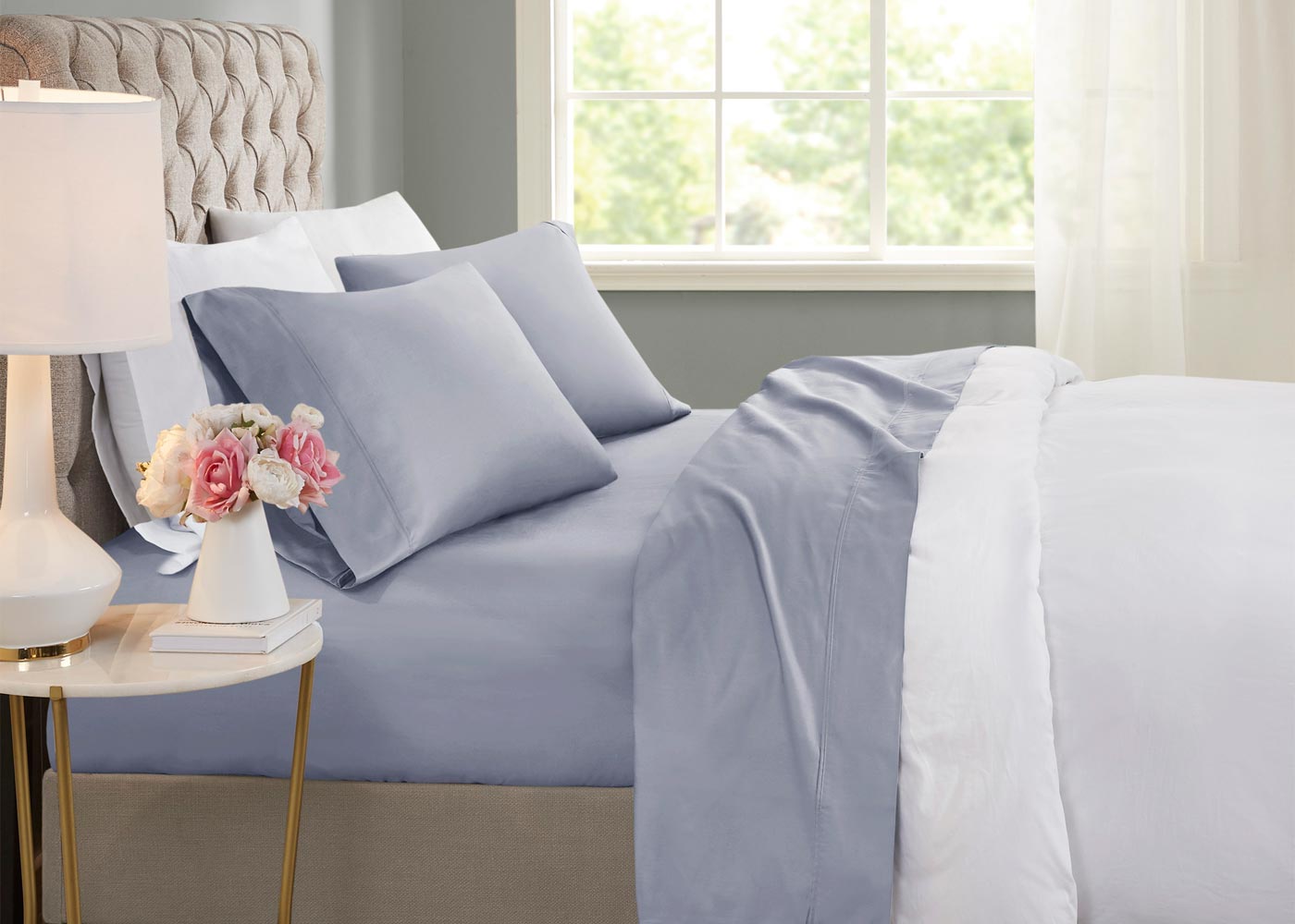 600TC Cooling Cotton Blend Sheet Set