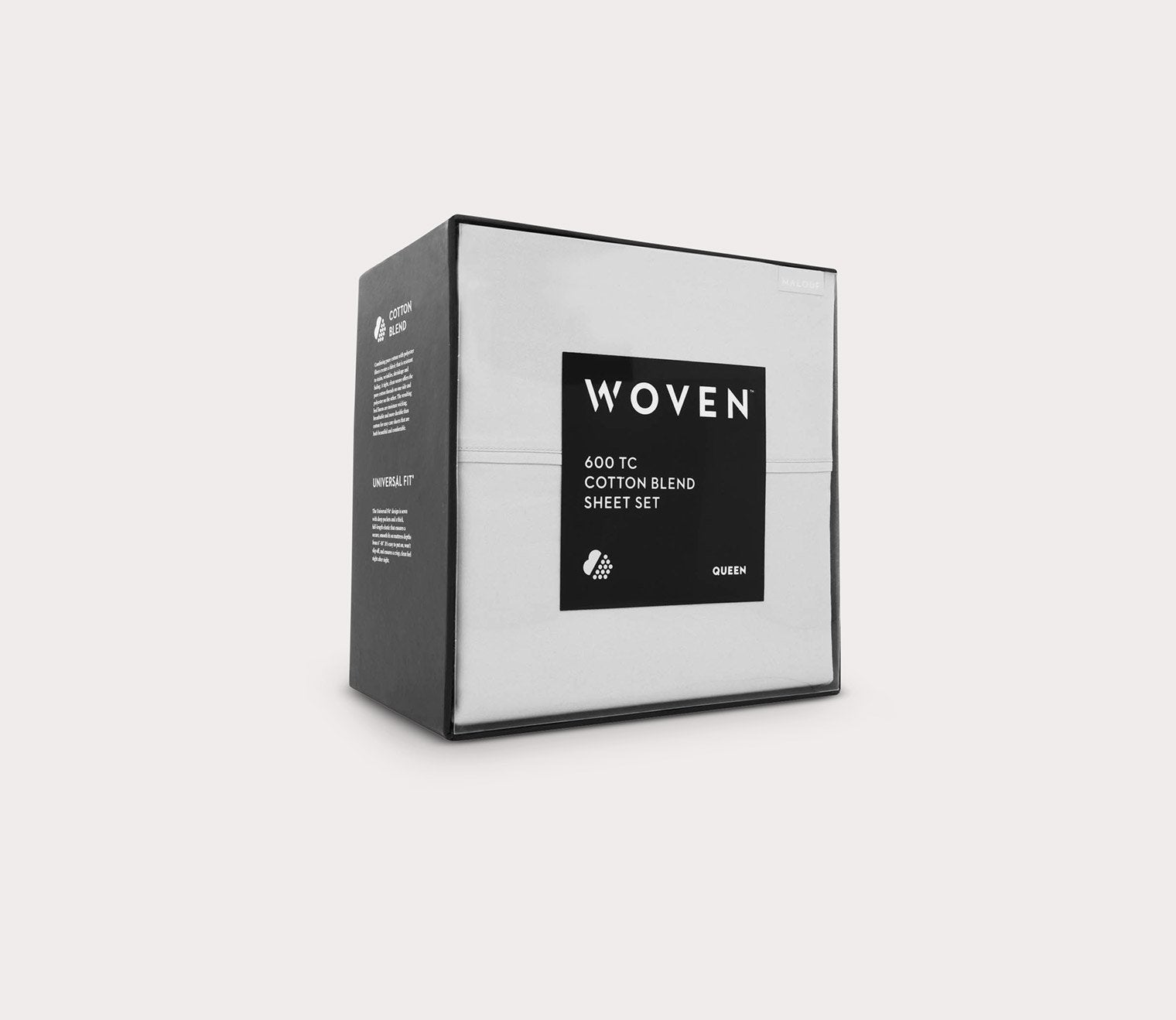 600TC Cotton Blend Sheet Set by Malouf
