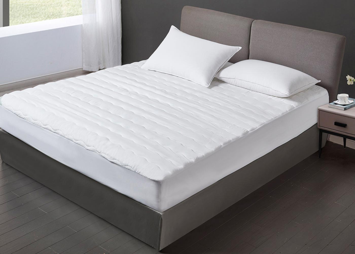 Allergen-Free Cotton Top Waterproof Mattress Pad