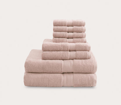 800GSM Luxury Cotton 8pc Bath Towel Set by Madison Park Signature