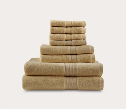 800GSM Luxury Cotton 8pc Bath Towel Set by Madison Park Signature