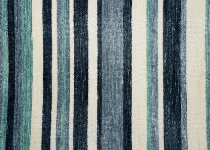 Alora Décor Bermuda Aqua Stripe Area Rug by Rizzy Home