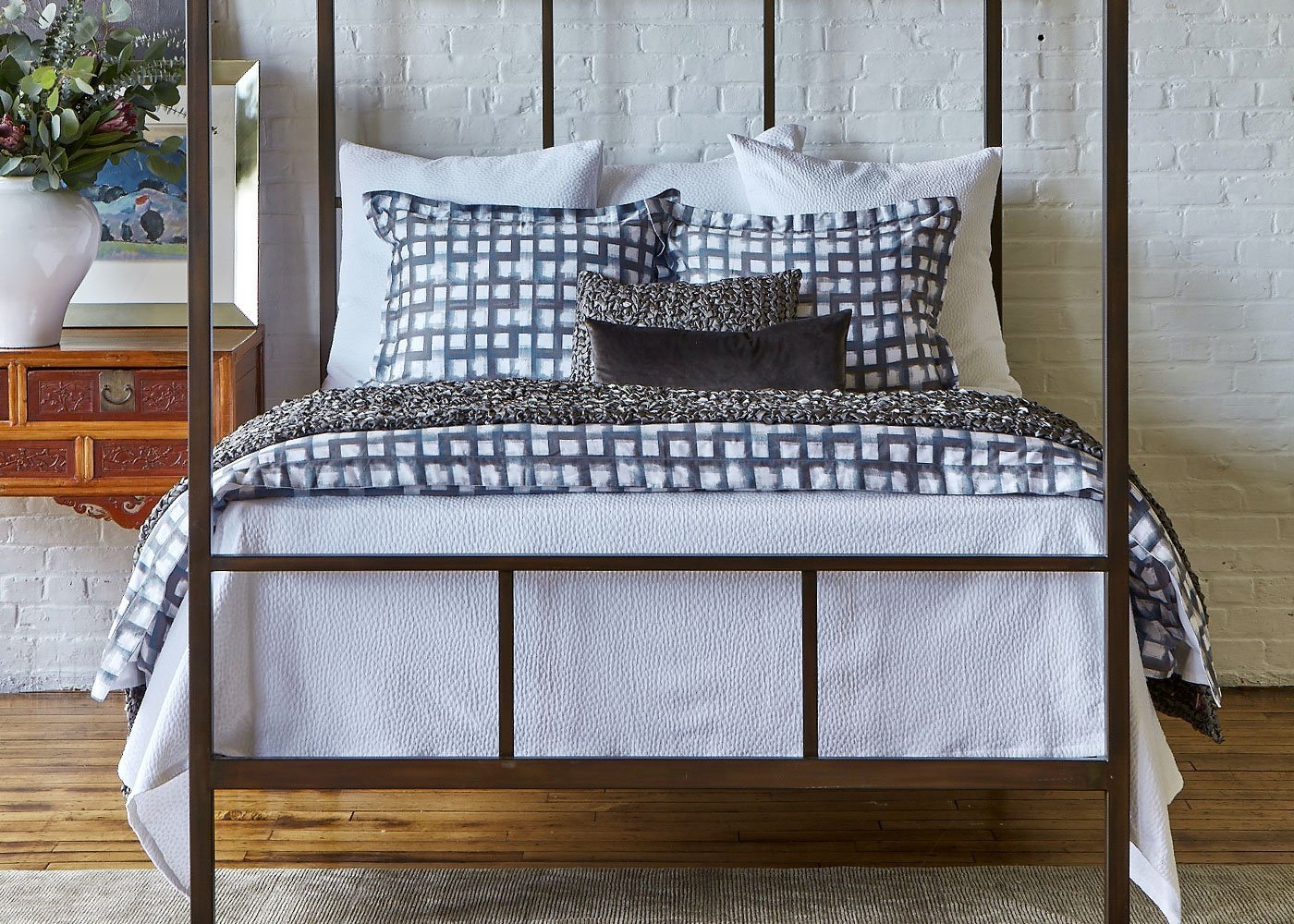 Cotton Matelassé Pebble Pattern Coverlet and Euro Sham Set by Ann Gish