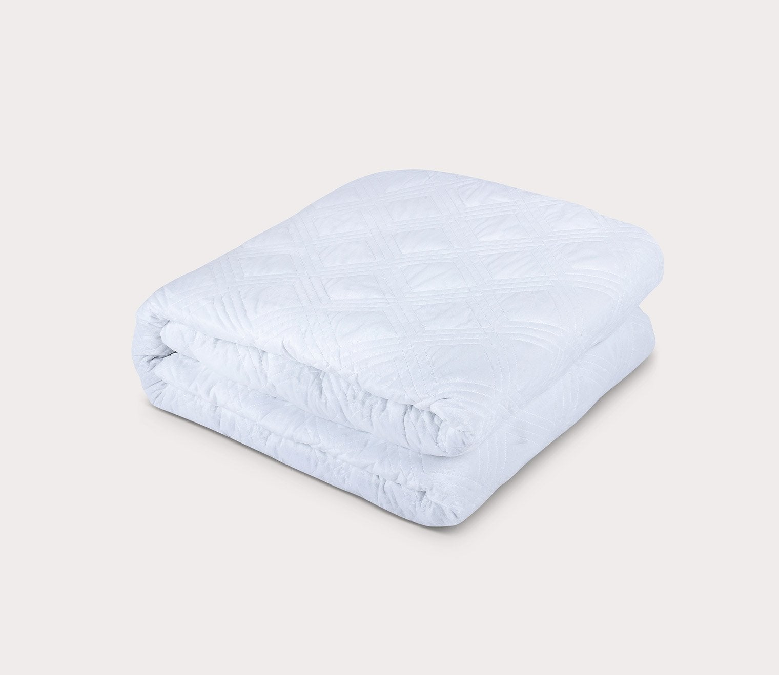 All Season 2-in-1 White Weighted Blanket Bundle