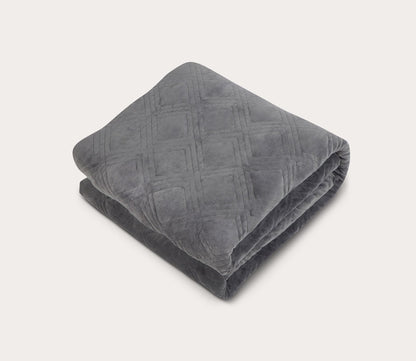 2-in-1 Grey Weighted Blanket by Hush Blankets