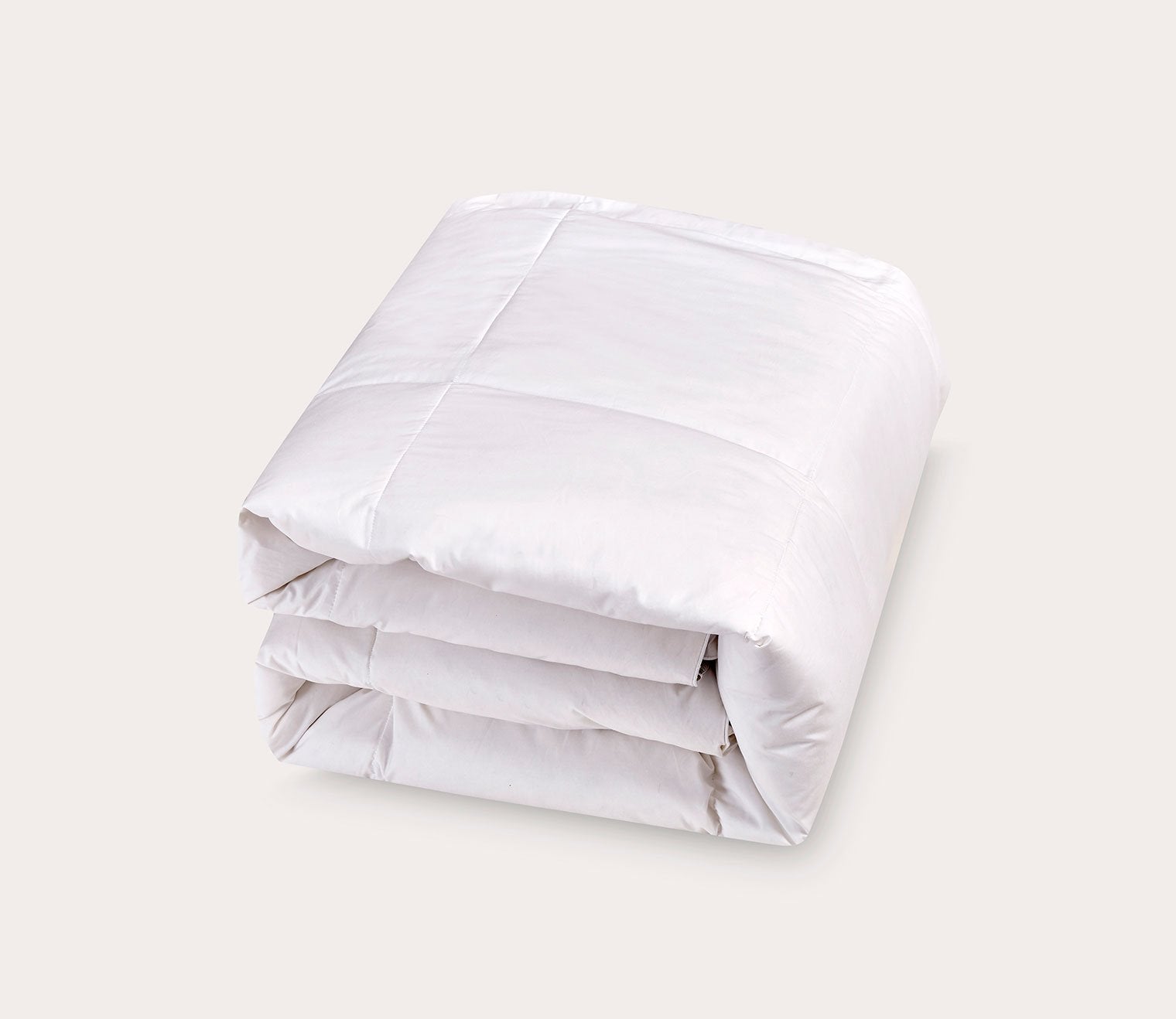 All Season Cotton White Goose Feather and Down Fiber Comforter by Elle Décor