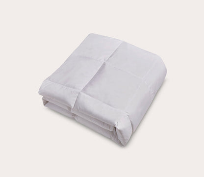All Season Microfiber White Goose Feather and Down Fiber Comforter by Elle Décor