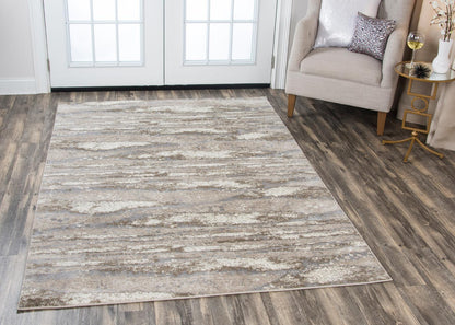 Alora Décor Encore Abstract Dark Beige Area Rug by Rizzy Home