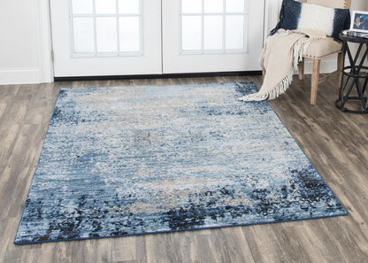 Alora Décor Encore Abstract Blue Gray Area Rug by Rizzy Home