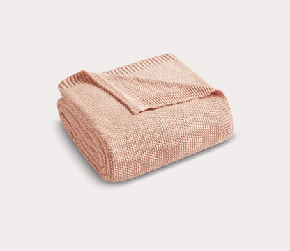 Bree Knit Throw Blanket in 4 Colors by INK + IVY