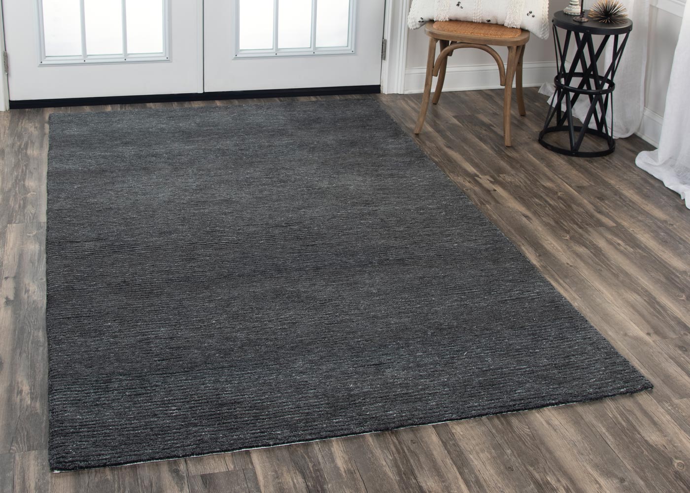 Alora Décor Luna Charcoal Solid Rug