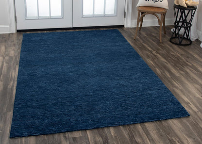 Alora Décor Luna Blue Solid Rug by Rizzy Home