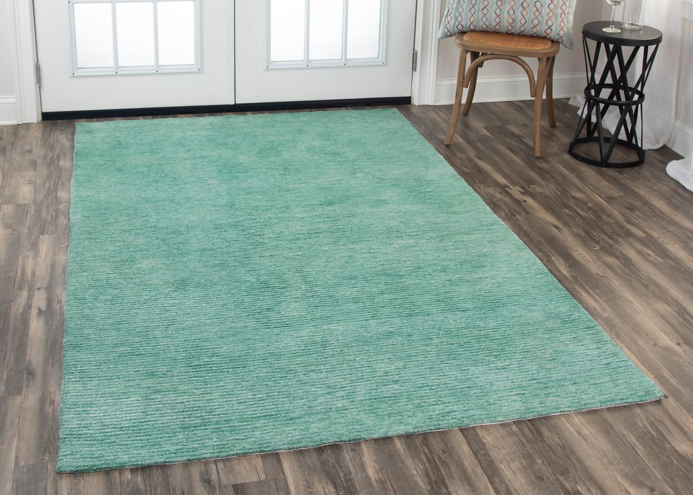 Alora Décor Luna Aqua Solid Rug
