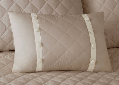 Breanna Tailored Quilted Cotton 4-Piece Bedspread Set by Madison Park
