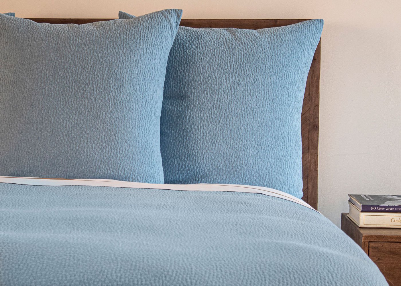 Cotton Matelassé Pebble Pattern Coverlet and Euro Sham Set by Ann Gish