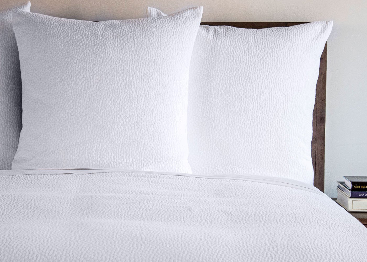 Cotton Matelassé Pebble Pattern Coverlet and Euro Sham Set by Ann Gish
